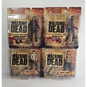 The Walking Dead Series 1 Action Figure McFarlane Complete Set Of 4